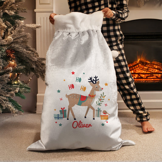 P0810B25_2_Personalised Reindeer Christmas Sack