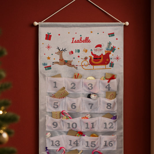 Personalised Santa Sleigh Advent Calendar 2