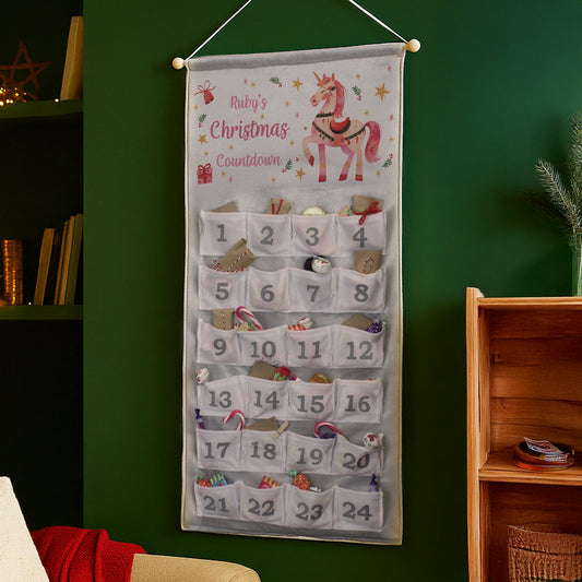 Personalised Unicorn Christmas Advent Calendar 2