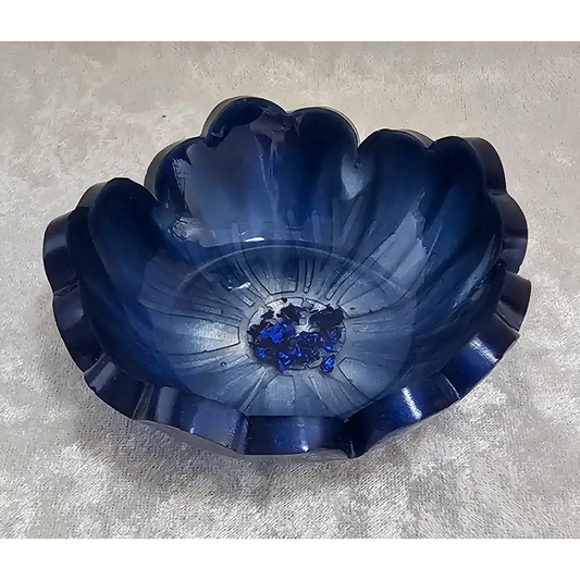 Beautiful Small Resin Bowl - Blue