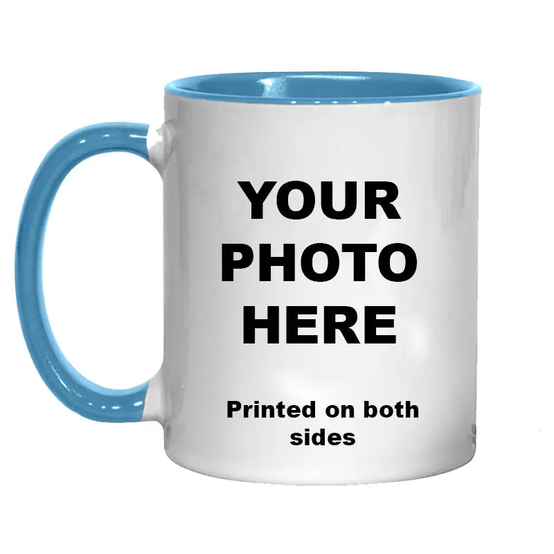 Personalised Photo Mug - Light Blue