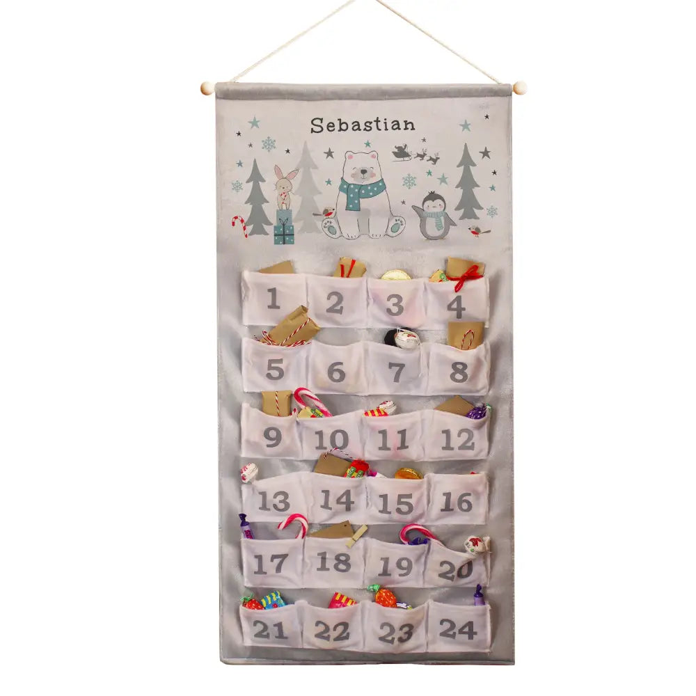 Personalised Polar Bear Advent Calendar 5
