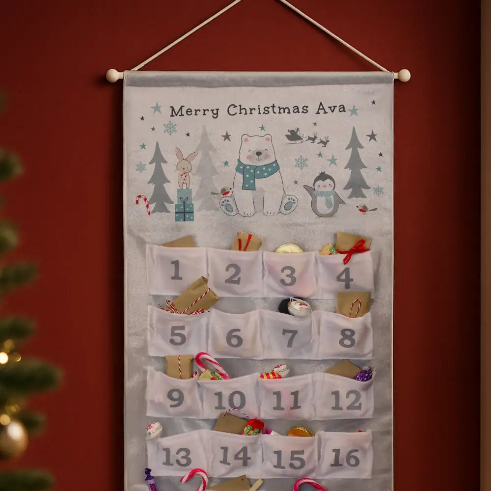 Personalised Polar Bear Advent Calendar 3