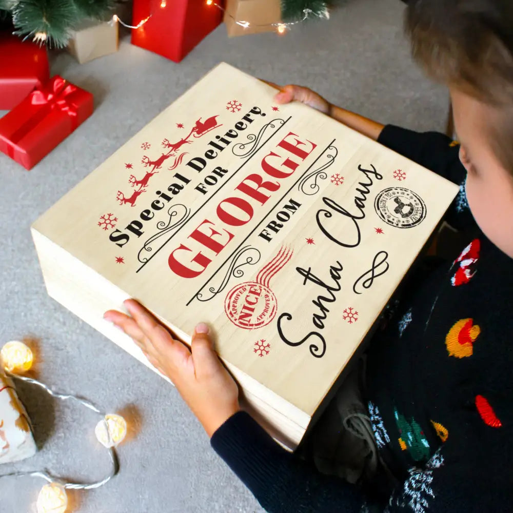 Personalised Special Delivery Christmas Eve Box 3