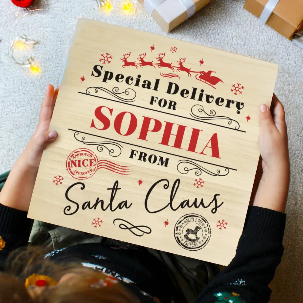 Personalised Special Delivery Christmas Eve Box 4