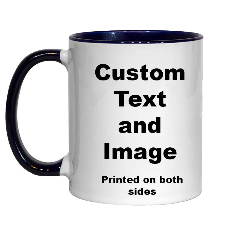 Personalised Text / Logo Mug - Blue