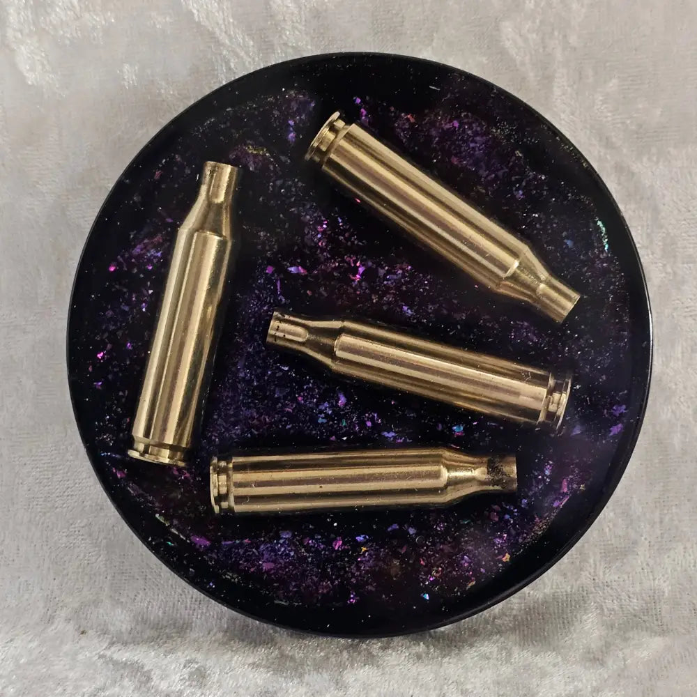 Resin Coaster With Empty Rifle Brass