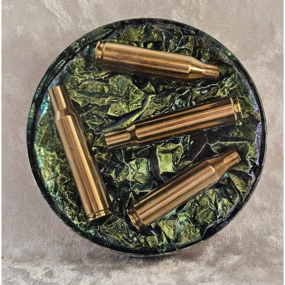 Resin Coaster With Empty Rifle Brass
