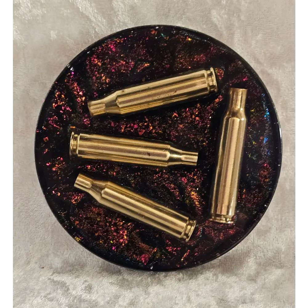 Resin Coaster With Empty Rifle Brass