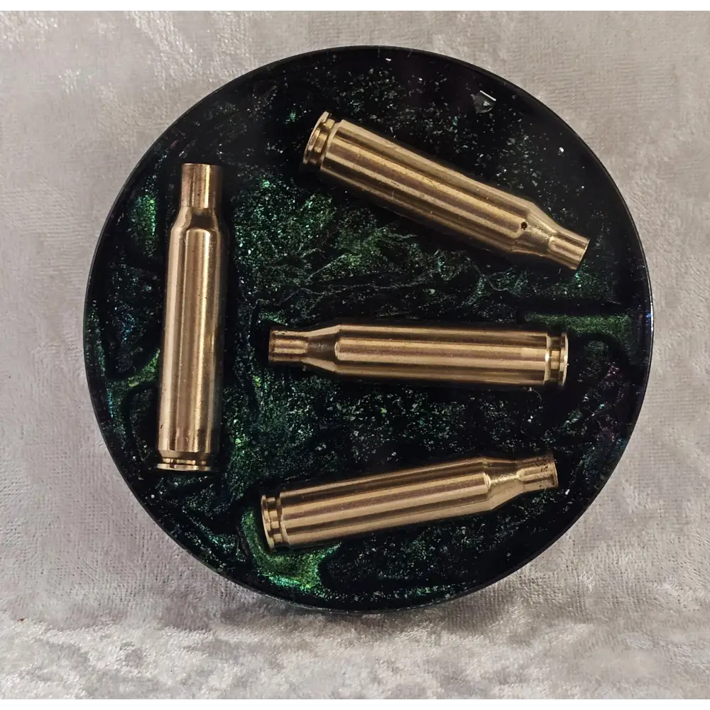 Resin Coaster With Empty Rifle Brass