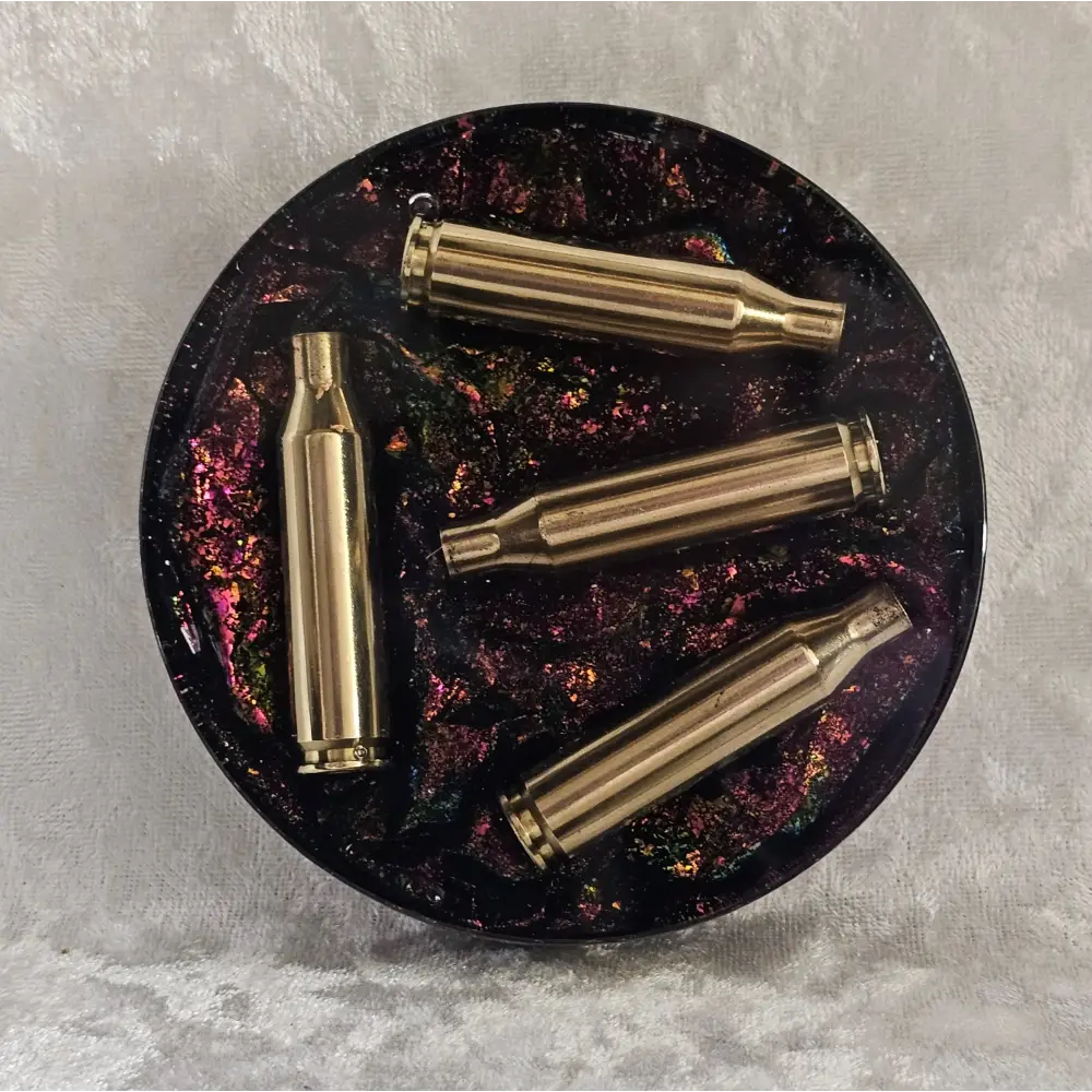 Resin Coaster With Empty Rifle Brass