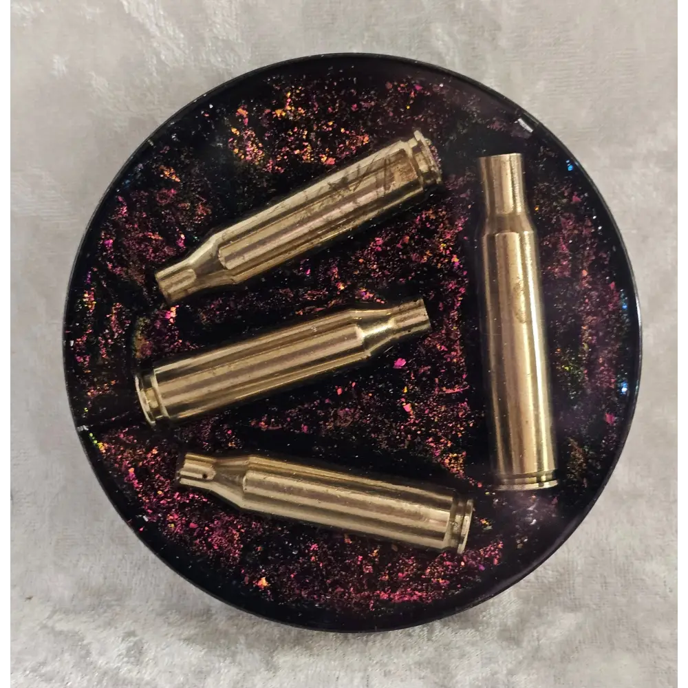 Resin Coaster With Empty Rifle Brass