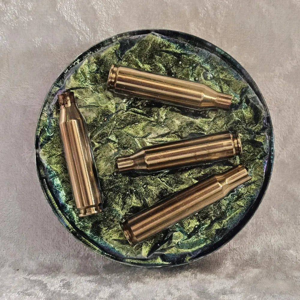 Resin Coaster With Empty Rifle Brass
