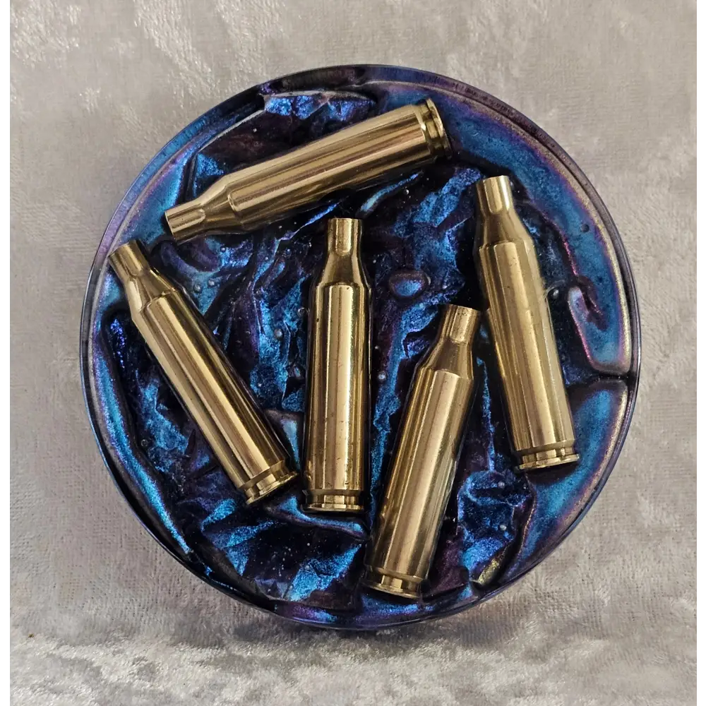 Resin Coaster With Empty Rifle Brass