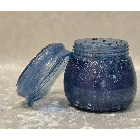Resin Jar With Screw On Lid Decorative Storage Pudding Pot Container 2