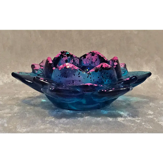 Resin Lotus Flower Candle Holder  2