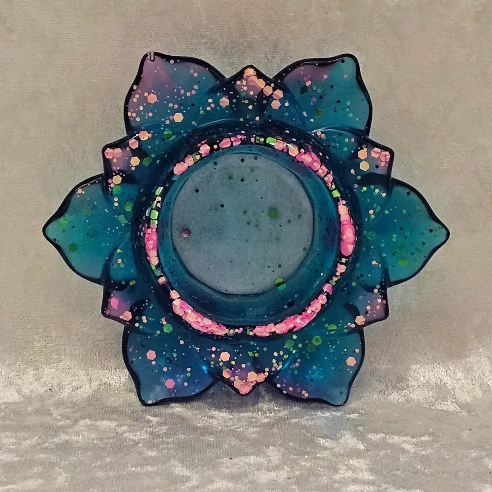 Resin Lotus Flower Candle Holder