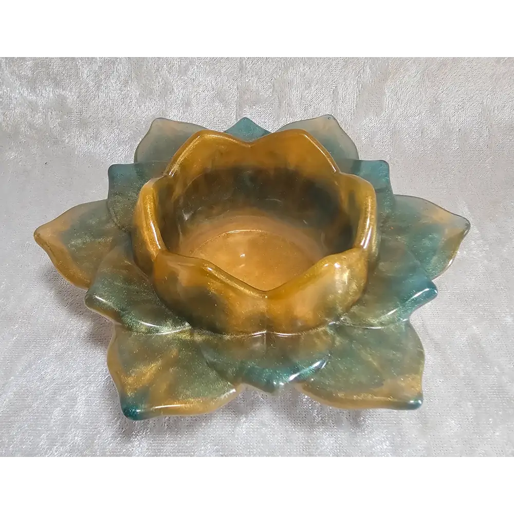 Resin Lotus Flower Candle Holder 15