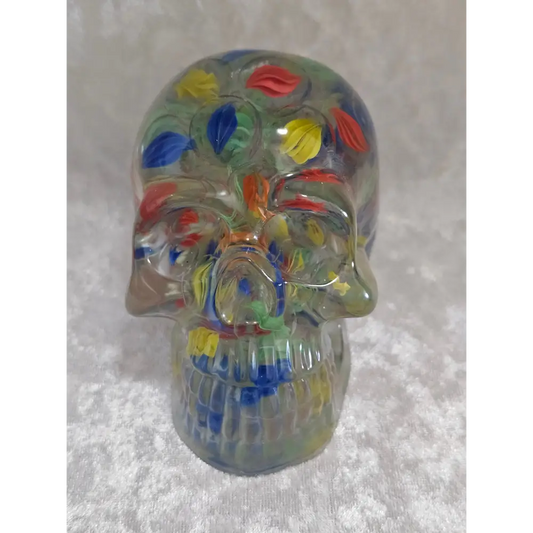 Resin Skull Ornament | Paperweight | Home Decor | Resin Decor