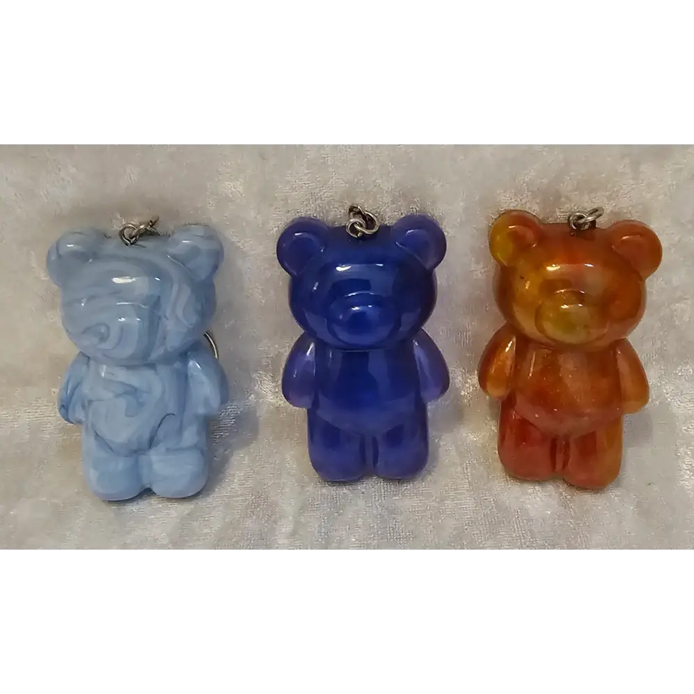 Resin Teddy Keyrings