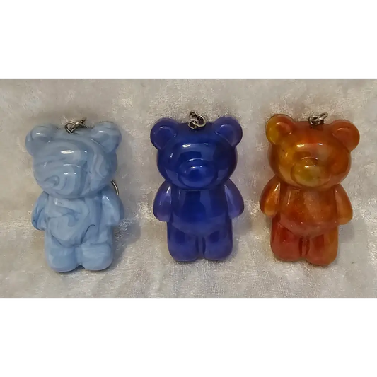 Resin Teddy Keyrings