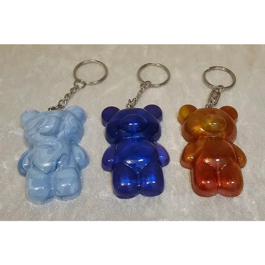 Resin Teddy Keyrings 2