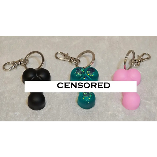 Resin Willy Keyring
