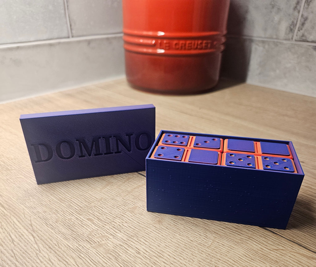 Dominoes Set and Box of 28 | 3D Printed Dominoes Game