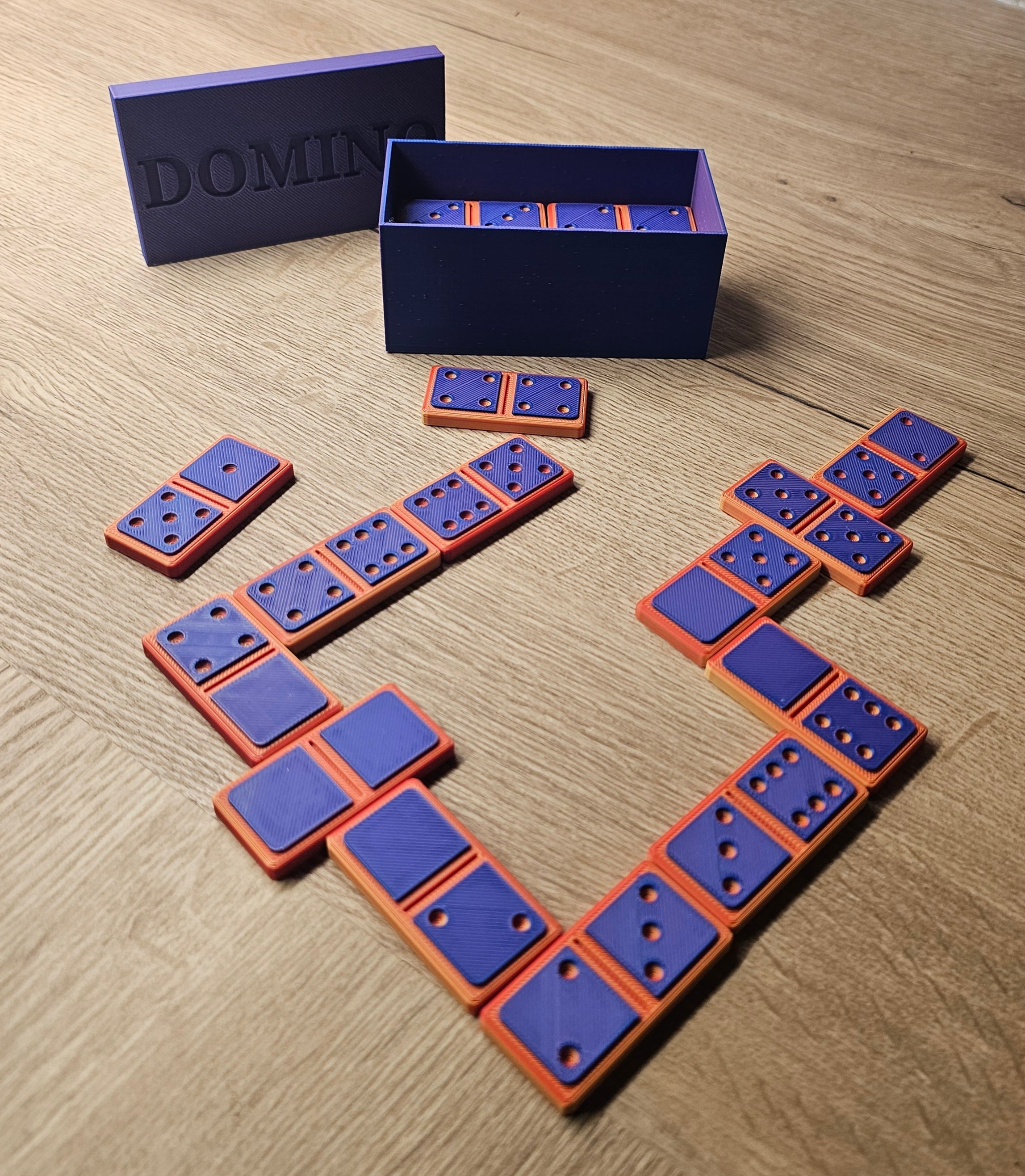 Dominoes Set and Box of 28 | 3D Printed Dominoes Game2