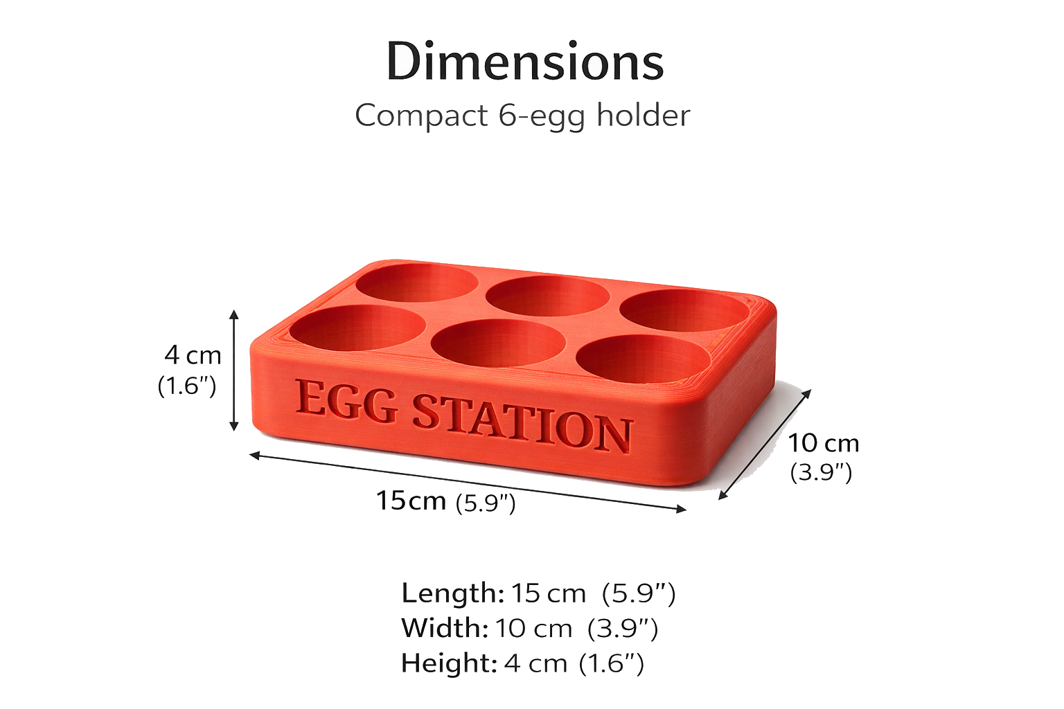Egg Station Dimensions