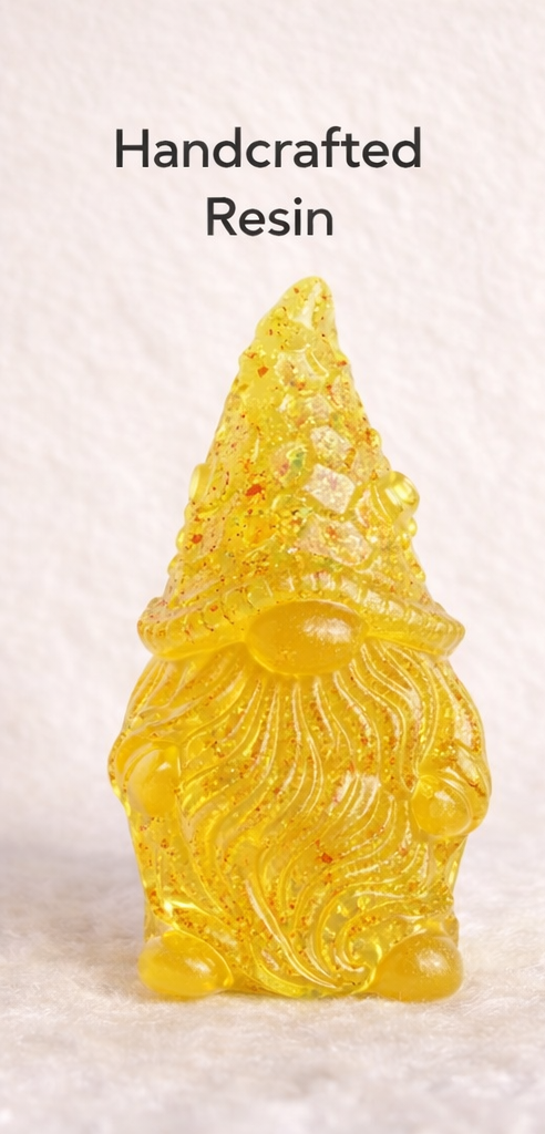 Resin Gonk Ornament | Colourful Translucent Gnome | Seasonal Ornament | Multiple Styles Available