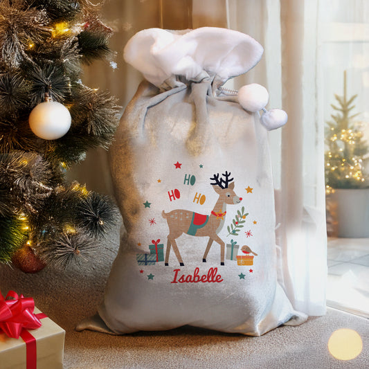 P0810B25_1_Personalised Reindeer Christmas Sack