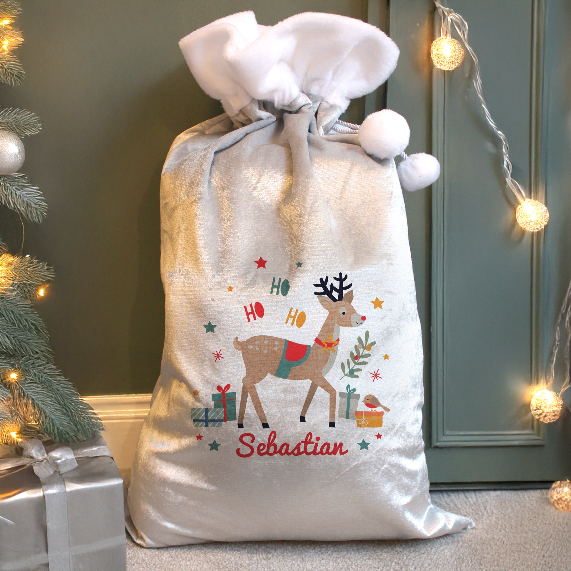 P0810B25_4_Personalised Reindeer Christmas Sack