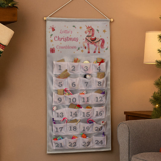 Personalised Unicorn Christmas Advent Calendar 1