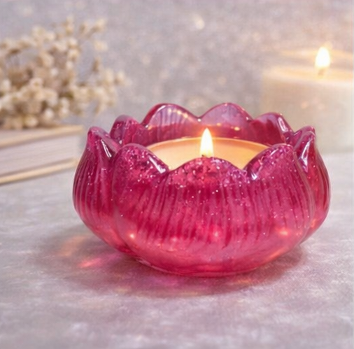 Resin Lotus Candle Holder  2