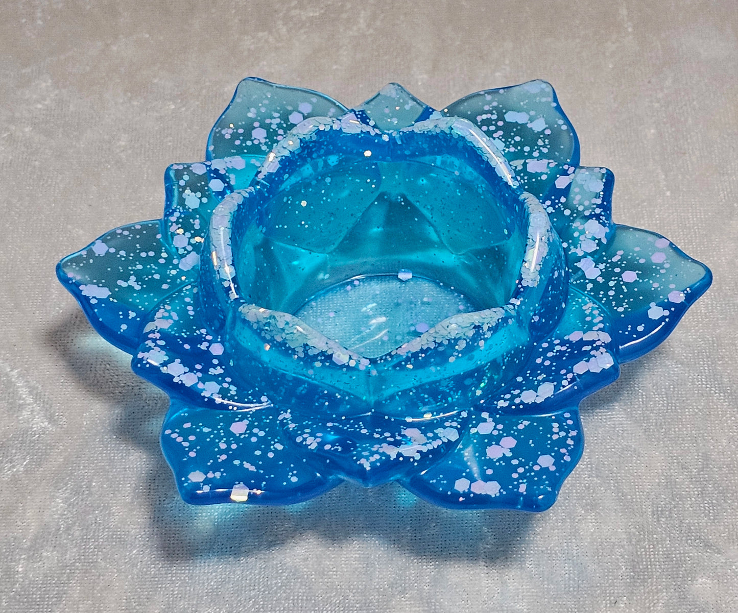 Resin Lotus Flower Candle Holder 8