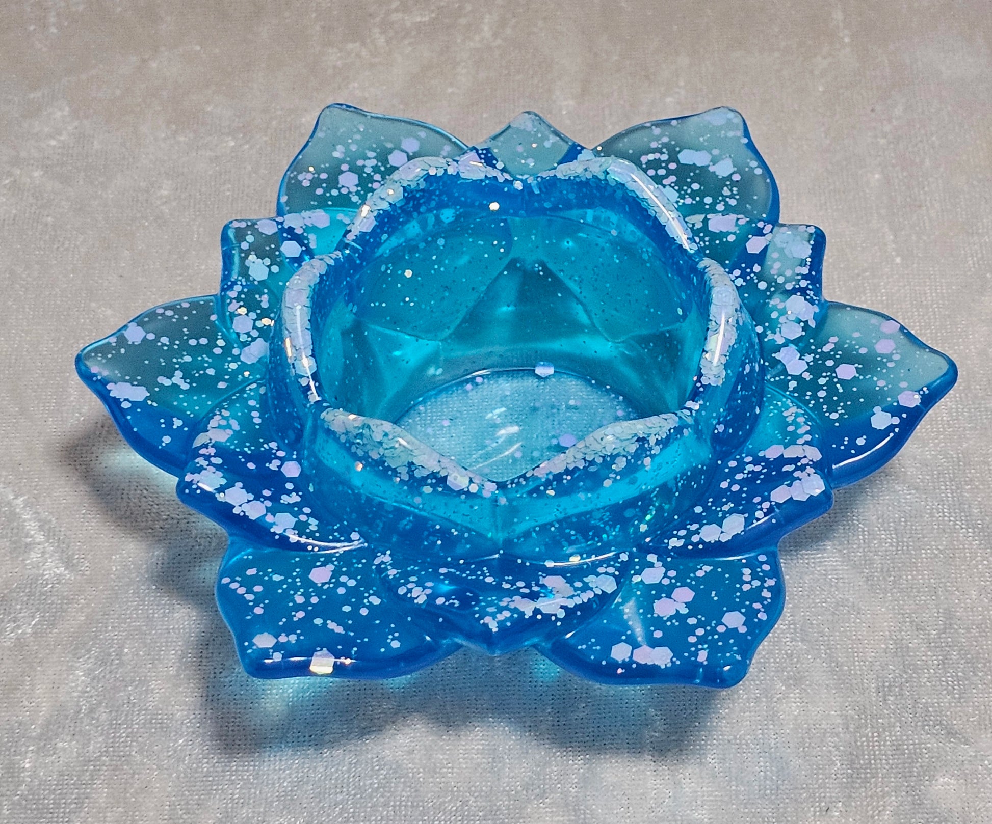 Resin Lotus Flower Candle Holder 8