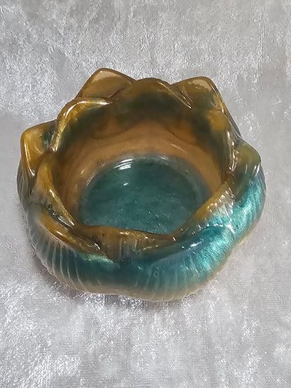 Resin Lotus Tea Light Candle Holders