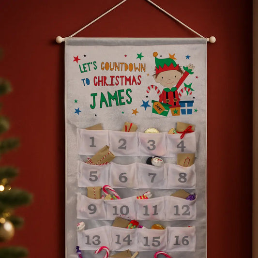 Personalised Christmas Elf Advent Calendar 2