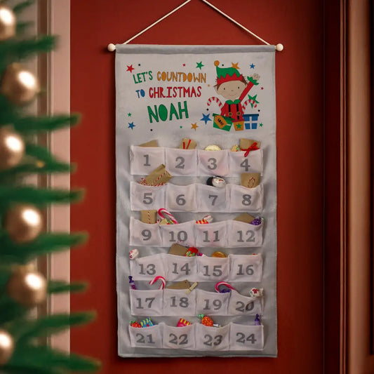 Personalised Christmas Elf Advent Calendar 1
