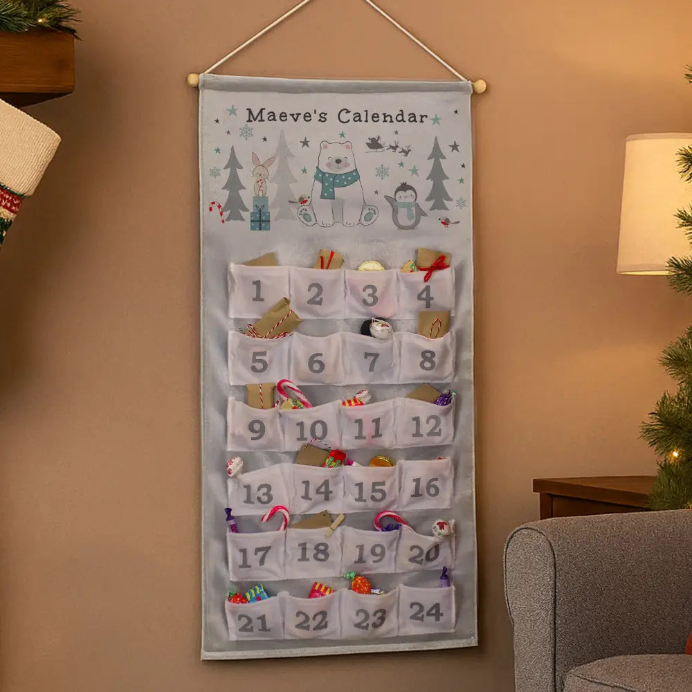 Personalised Polar Bear Advent Calendar 2