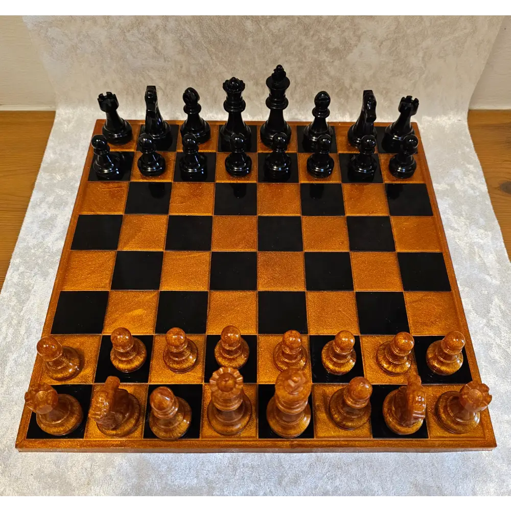Resin Chess Board and Pieces 2
