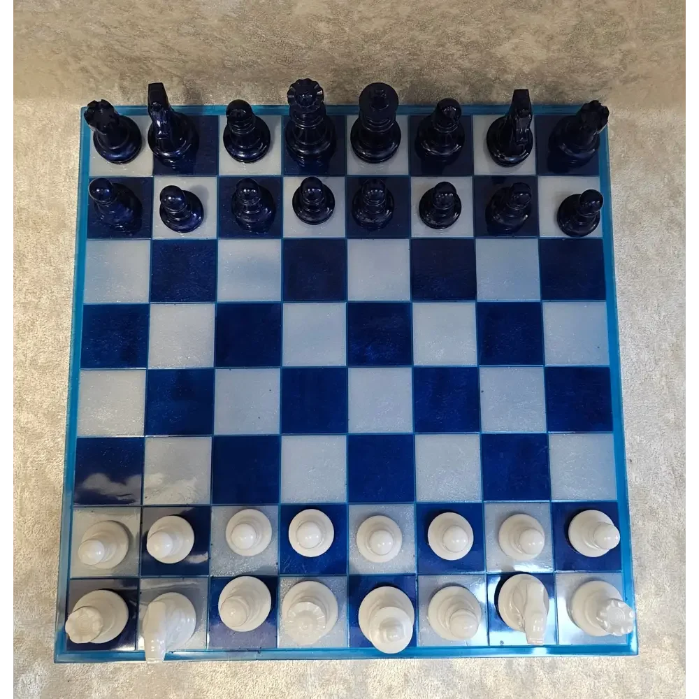 Resin Chess Board and Pieces