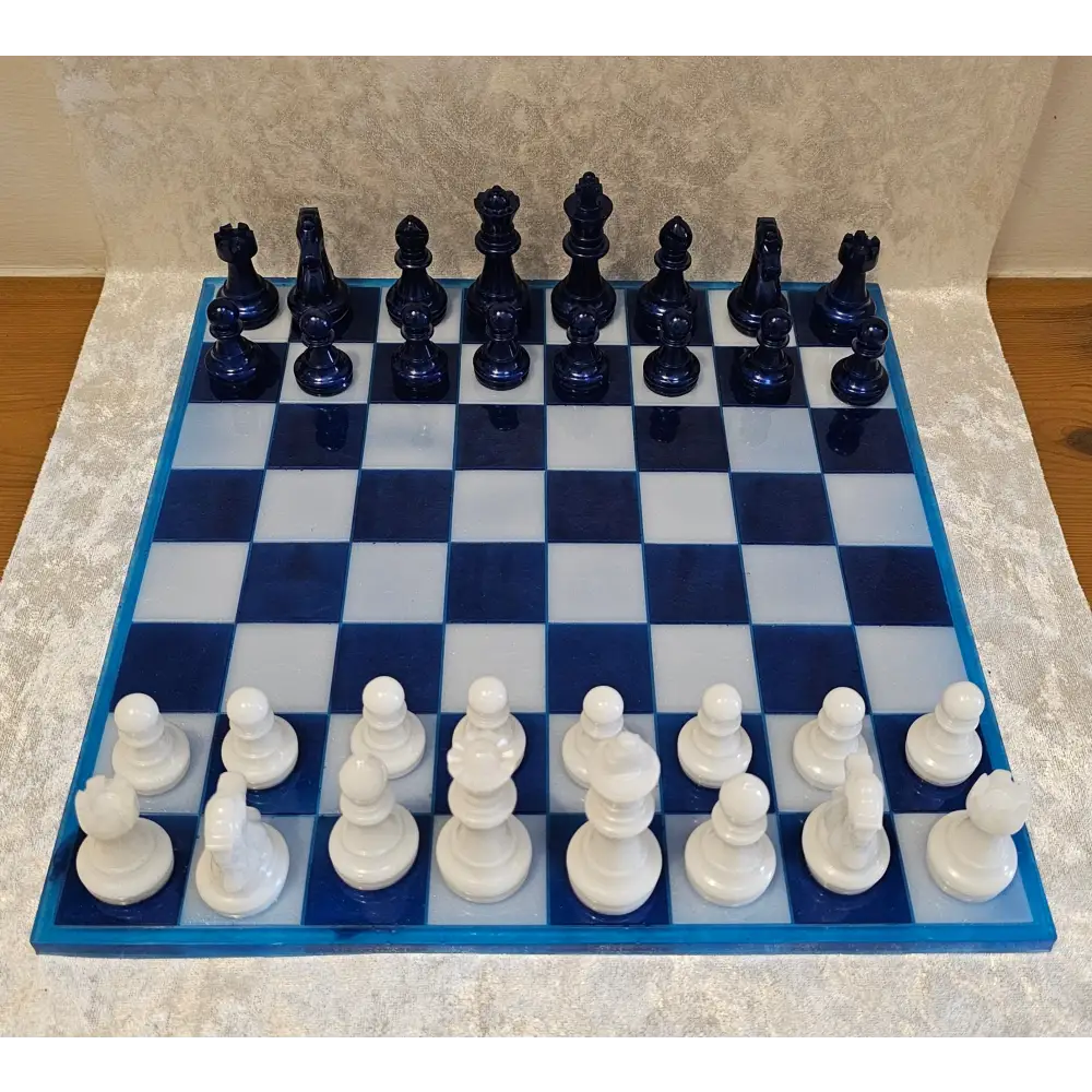 Resin Chess Board and Pieces