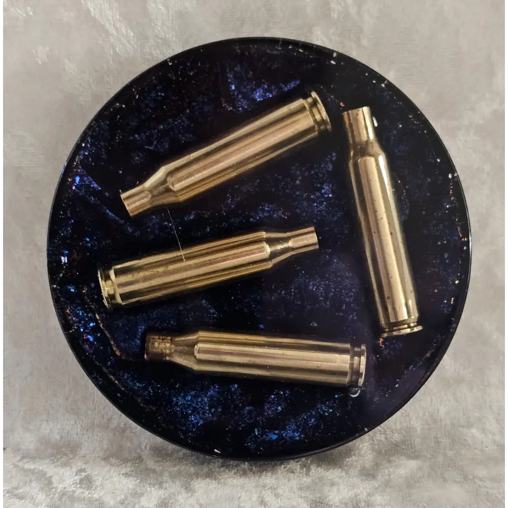 Resin Coaster With Empty Rifle Brass