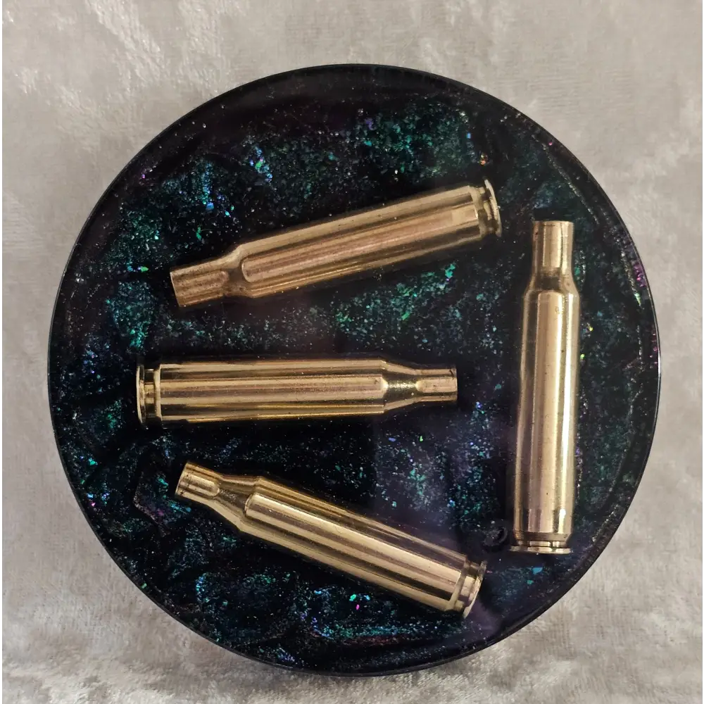 Resin Coaster With Empty Rifle Brass