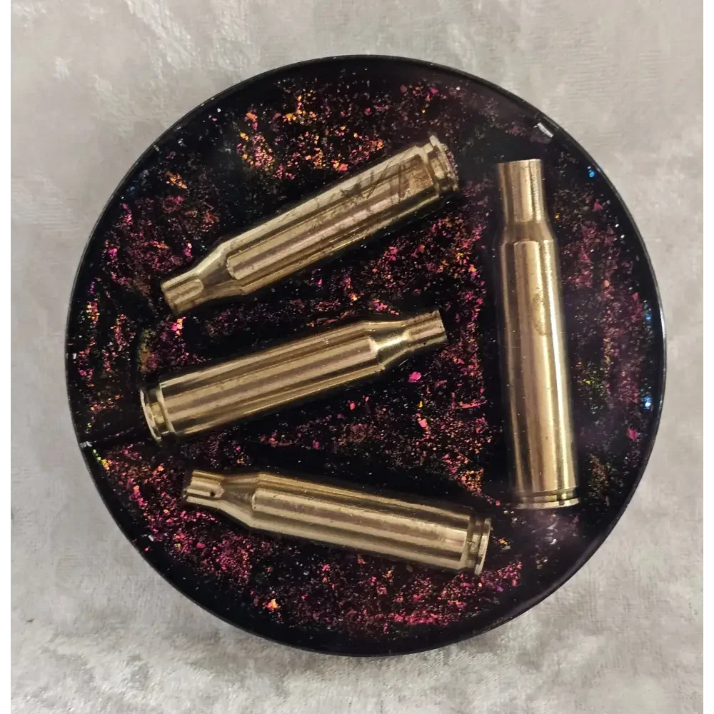 Resin Coaster With Empty Rifle Brass