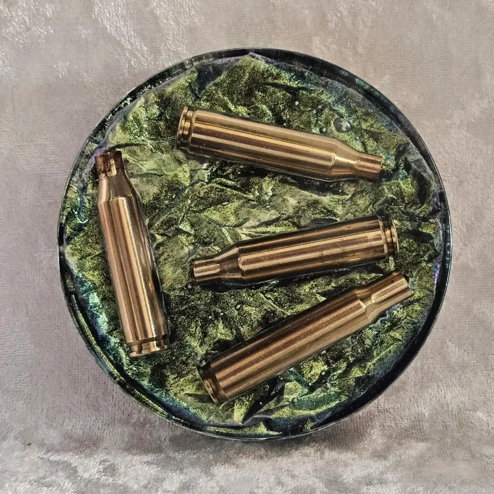 Resin Coaster With Empty Rifle Brass