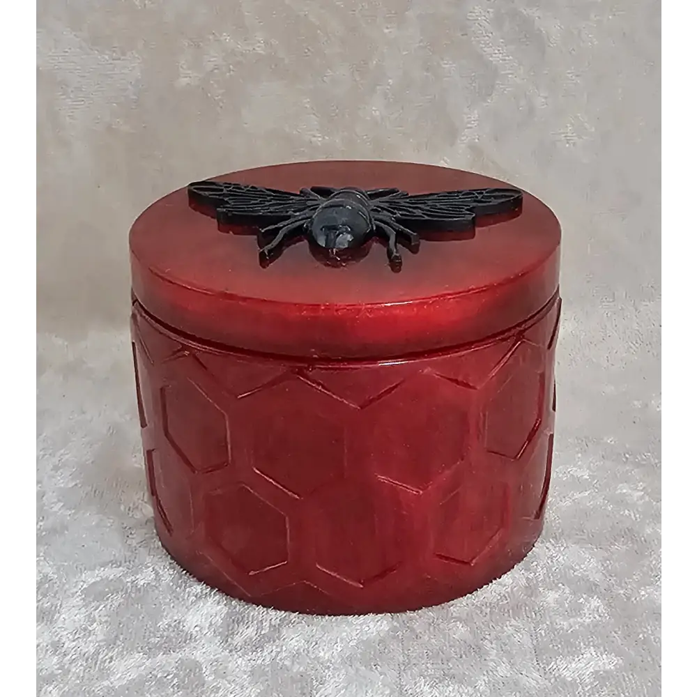 Resin Honey Pot 3 - Red and Black