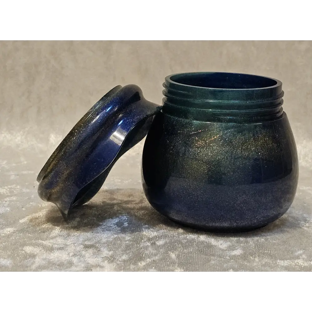Resin Jar With Screw On Lid Decorative Storage Pot Container 2